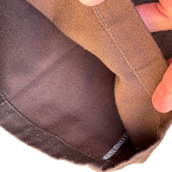 Dickies Vintage Mens Brown Cotton Blend Flat Front Uniform Work Pants 42x27 - Picture 6 of 9